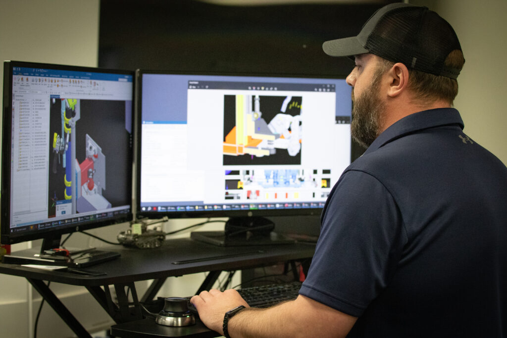 Man working on computer